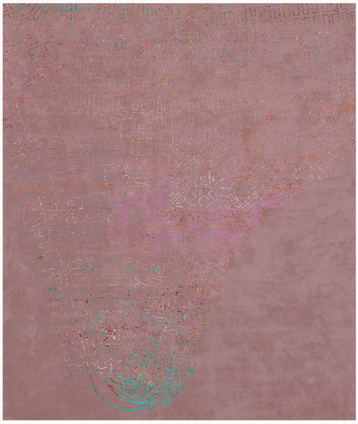 product image for Lower Manhattan Neon Edit Hand Knotted Rug in Assorted Colors design by Second Studio 28