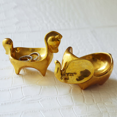product image for Brass Elephant Ring Bowl 1
