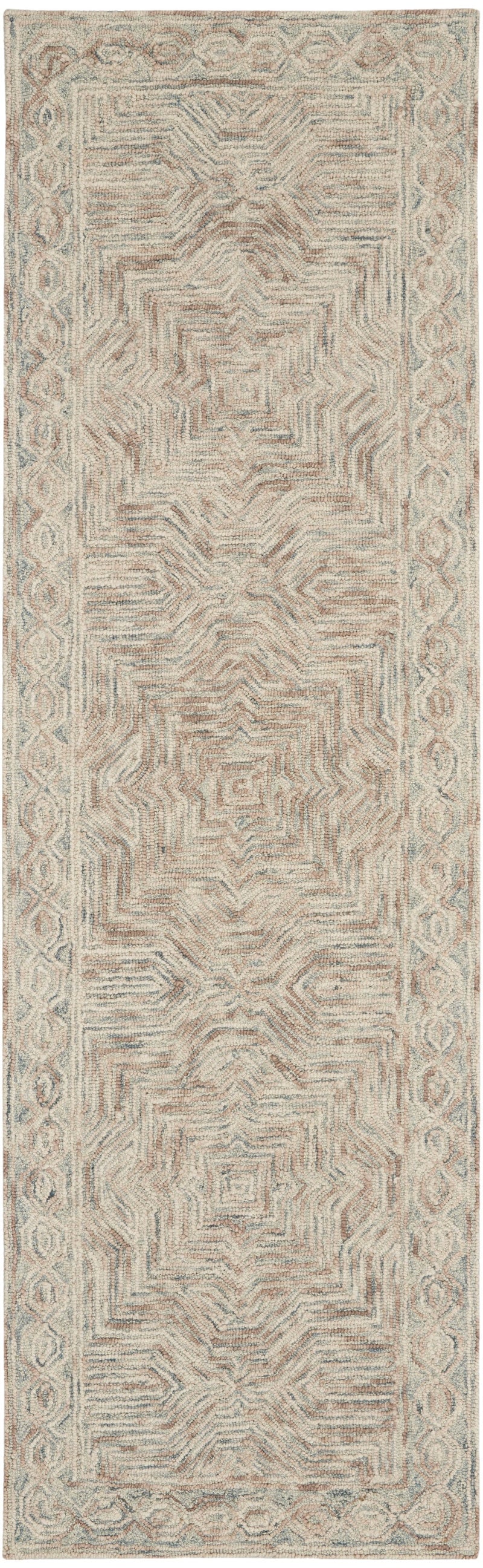 media image for interlock handmade blue ivory rug by nourison 99446785985 redo 2 235
