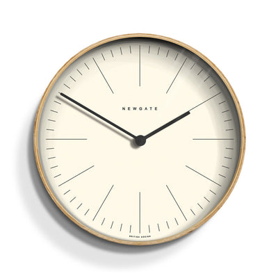 product image of mr clarke wall clock in pale wood design by newgate 1 1 555