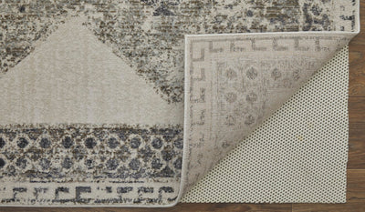 product image for Kiba Distressed Ivory/Taupe/Gray Rug 3 65