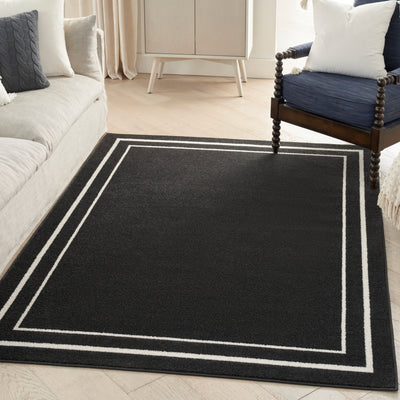 product image for nourison essentials black ivory rug by nourison nsn 099446137104 7 49