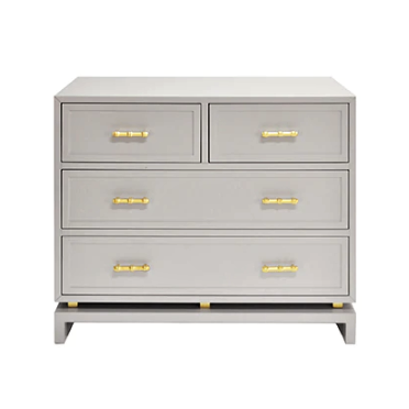 media image for Four Drawer Chest with Gold Leaf Details in Various Colors 293
