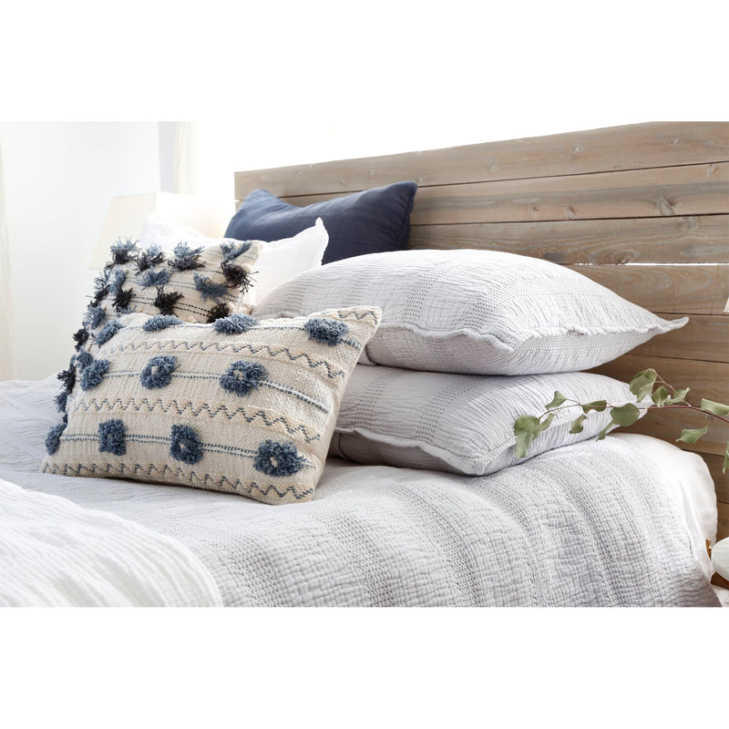 media image for nantucket matelasse collection in grey design by pom pom at home 3 215