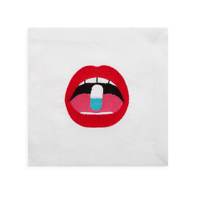product image for lips cocktail napkins 5 12