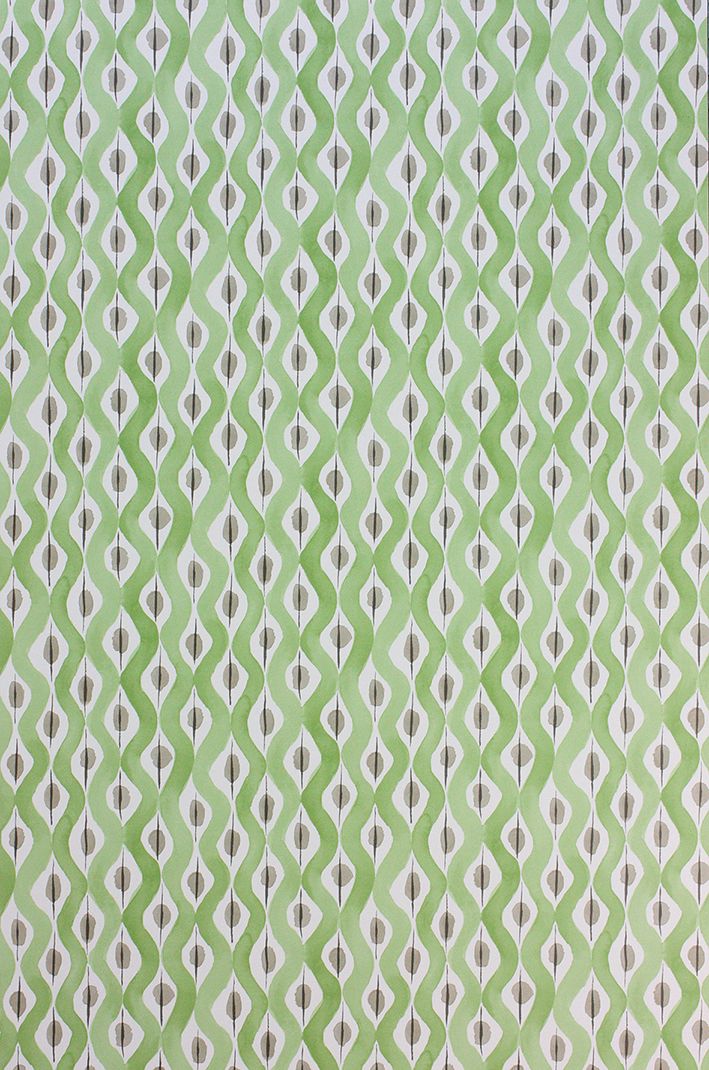 media image for Beau Rivage Wallpaper in green from the Les Reves Collection by Nina Campbell 255
