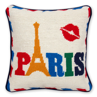 product image for Jet Set Needlepoint Pillow 97