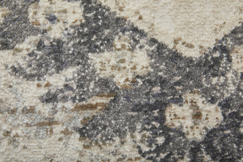 media image for Kiba Distressed Ivory/Taupe/Gray Rug 5 225