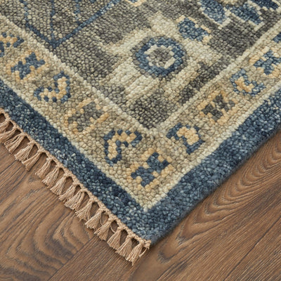 product image for foxboro traditional floral botanical hand knotted blue gray rug by bd fine filr6954blugryh00 5 73