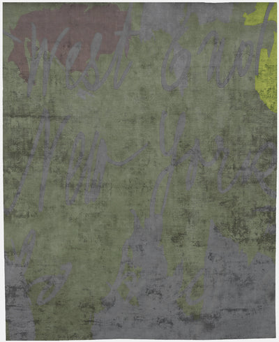 product image of NY West Hand Tufted Rug in Green design by Second Studio 568