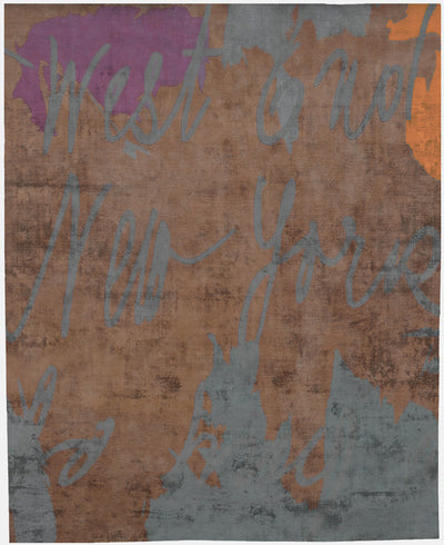 product image of NY West Hand Tufted Rug in Orange design by Second Studio 597