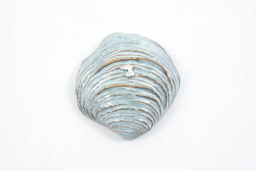 media image for yarnnakarn oceanology shell dish blue glaze small 1 29