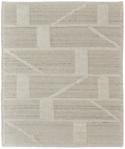 product image for saena checkered contemporary hand woven ivory beige rug by bd fine ashr8907ivybgep00 1 55