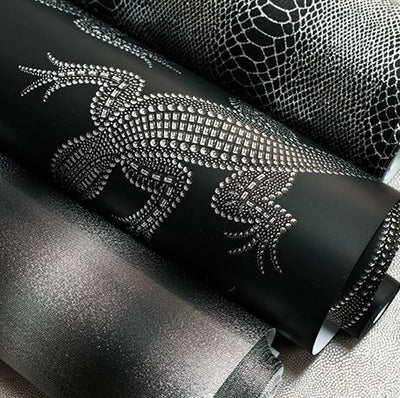 product image for Komodo Wallpaper in black and white Color by Osborne & Little 8