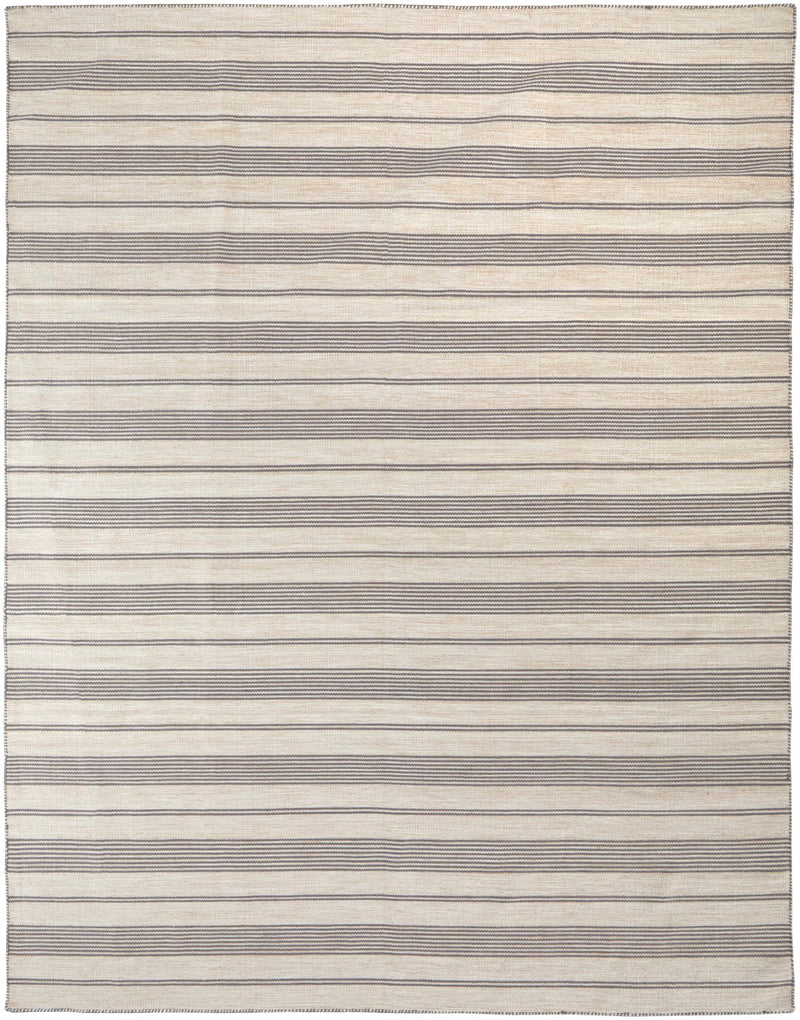 media image for Granberg Hand Woven Stripes Gray / Ivory Rug 1 282