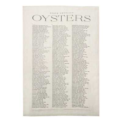 product image for oyster list tea towel in oyster white design by sir madam 1 18