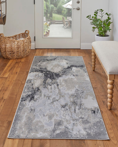 product image for oria abstract contemporary gray beige rug by bd fine arar39l3grybgep18 8 12