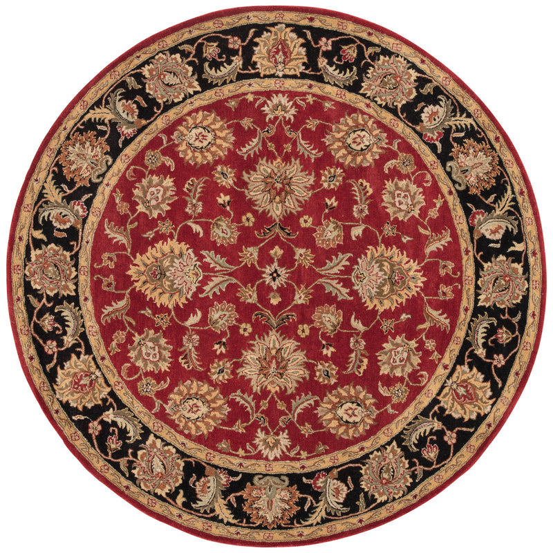 media image for my08 anthea handmade floral red black area rug design by jaipur 7 236
