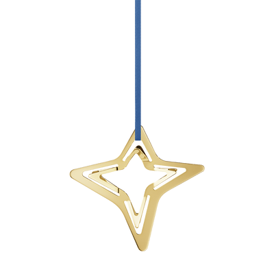 product image for ornament four point star gold 1 64