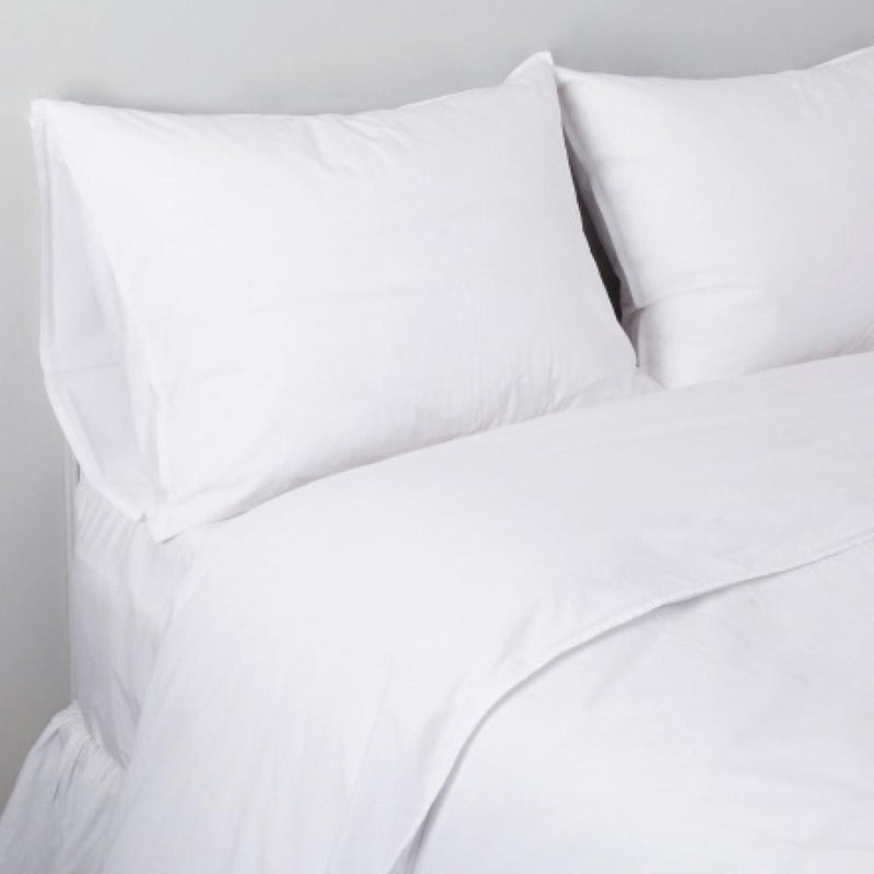 media image for Parker Cotton Percale Duvet Set in White design by Pom Pom at Home 296