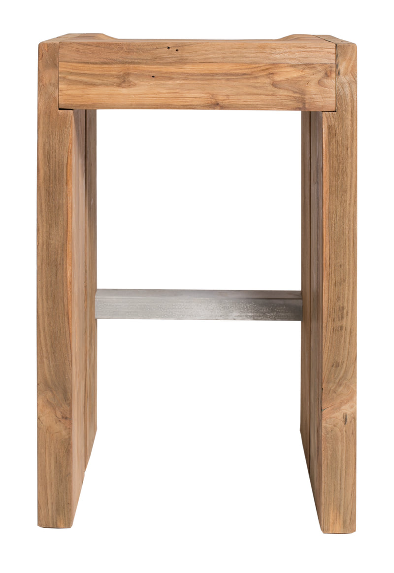 media image for Perpetual Teak Solo Bar Stool by BD Outdoor 263