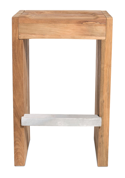 product image for Perpetual Teak Solo Bar Stool by BD Outdoor 17