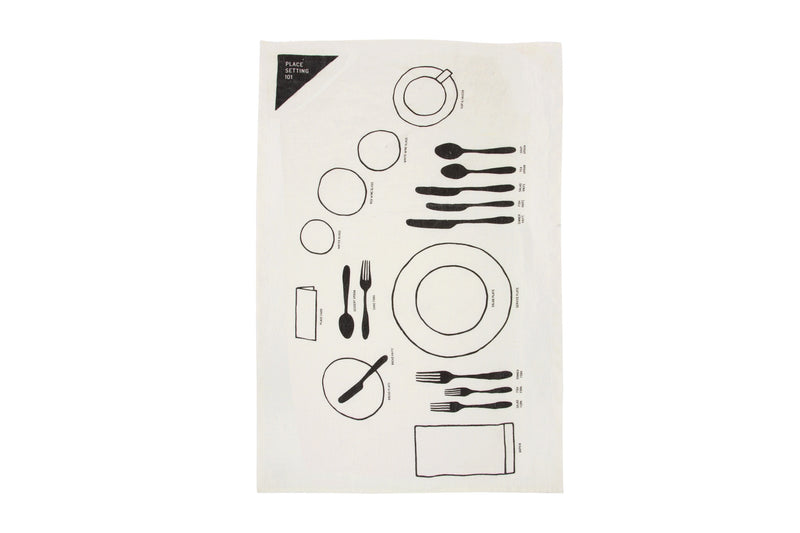media image for Place Setting 101 Tea Towel design by Sir/Madam 298