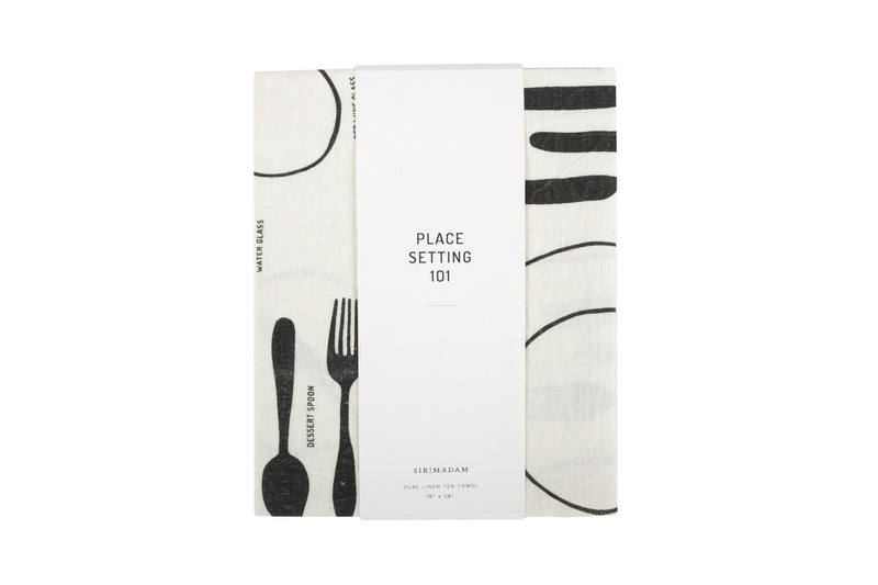 media image for Place Setting 101 Tea Towel design by Sir/Madam 215