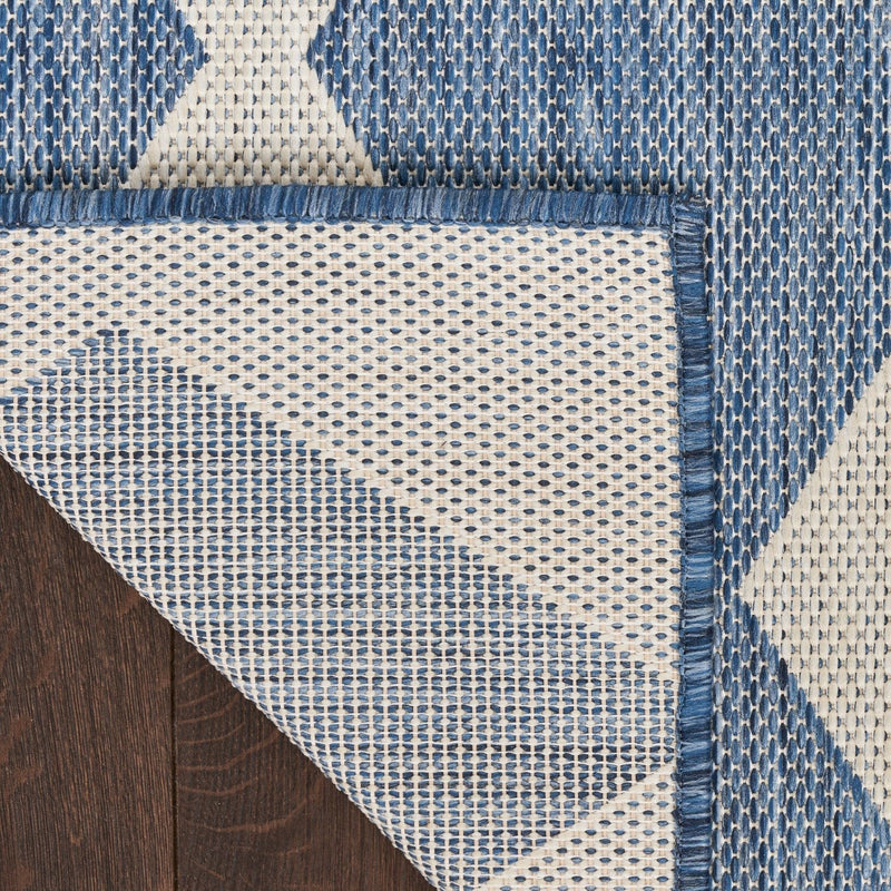 media image for Positano Indoor Outdoor Navy Blue Geometric Rug By Nourison Nsn 099446938541 4 229
