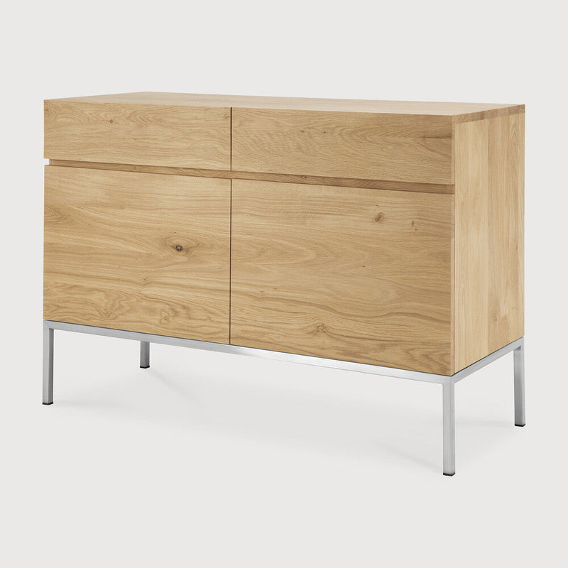 media image for Oak Ligna Sideboard With Black Metal Legs In Various Sizes 2 246