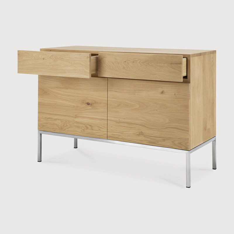 media image for Oak Ligna Sideboard With Black Metal Legs In Various Sizes 14 229