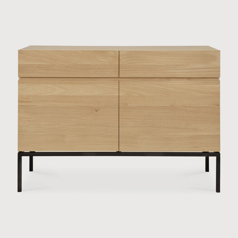 media image for Oak Ligna Sideboard With Black Metal Legs In Various Sizes 7 291