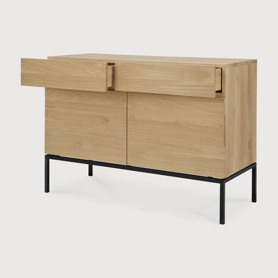 product image for Oak Ligna Sideboard With Black Metal Legs In Various Sizes 13 0