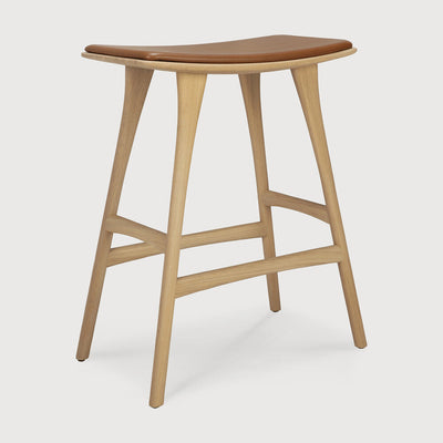 product image for Oak Osso Counter Stool By Ethnicraft Teg 53044 2 90