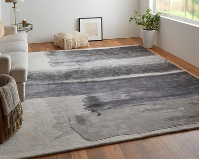 product image for ramiro abstract contemporary hand tufted charcoal ivory rug by bd fine anyr8921chlivyh00 8 90