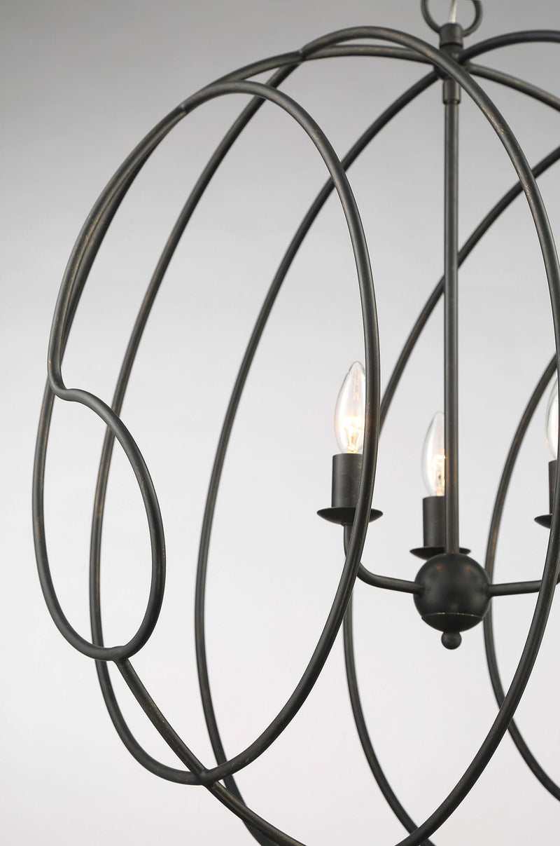 media image for Conduit Large 3 Light Industrial Chandelier By Lumanity 6 293