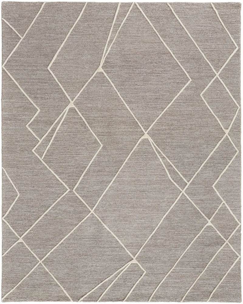 media image for euclid hand tufted gray ivory rug by thom filicia x feizy t11t8004gryivyj00 1 234