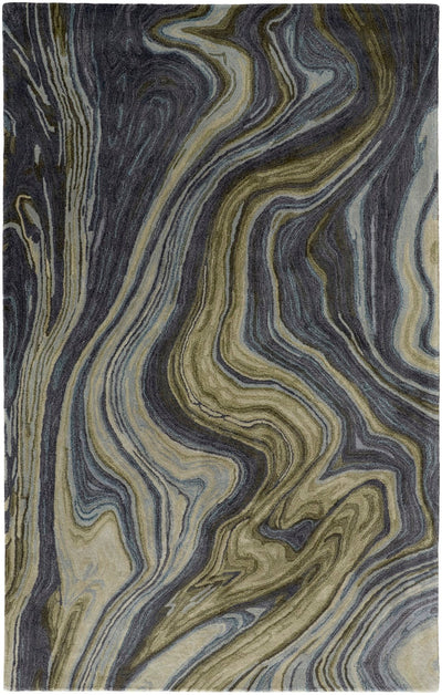 product image of Nakita Hand-Tufted Watercolor Olive Green/Deep Gray/Blue Rug 1 583