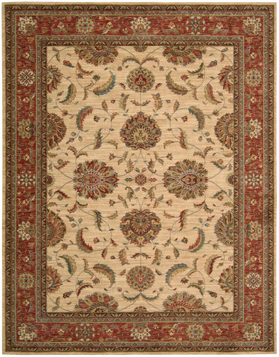product image of living treasures ivory red rug by nourison nsn 099446670373 1 545
