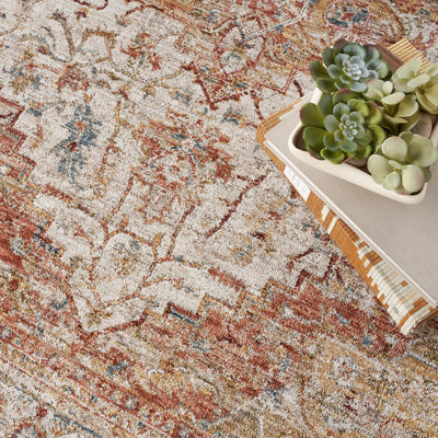 product image for Nourison Home Sahar Ivory Rust Vintage Rug By Nourison Nsn 099446898692 11 20