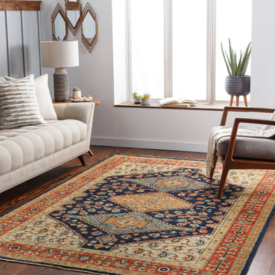product image for Reign Nz Wool Navy Rug Roomscene Image 21