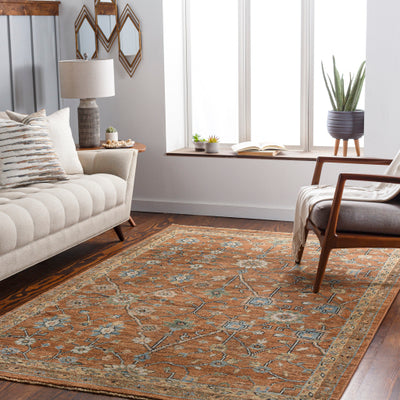 product image for Reign Nz Wool Dark Brown Rug Roomscene Image 33