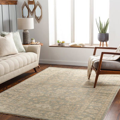 product image for Reign Nz Wool Dark Green Rug Roomscene Image 11