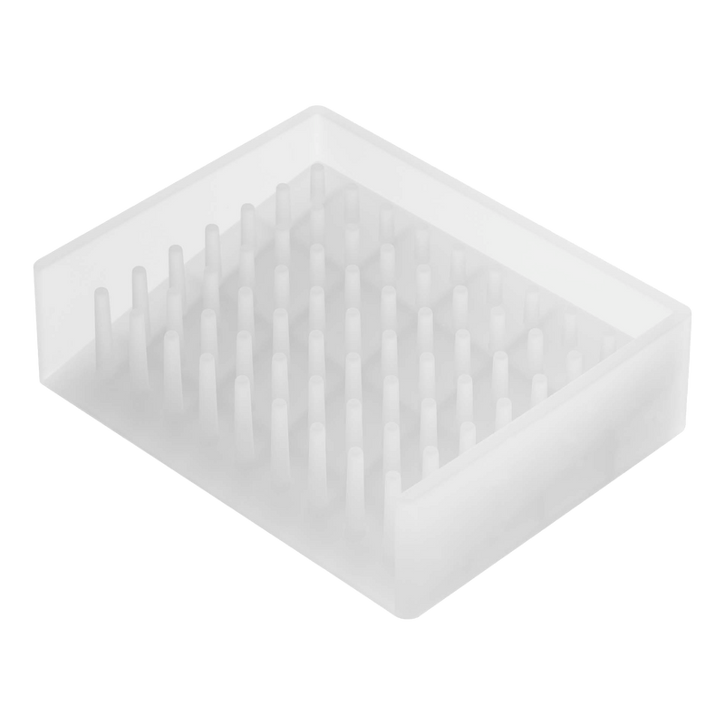 media image for Float Rectangular Self-Draining Soap Dish | Silicone by Yamazaki 260