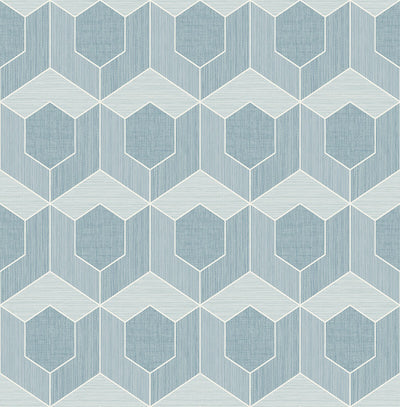 product image of 3D Hexagon Wallpaper in Blue 518