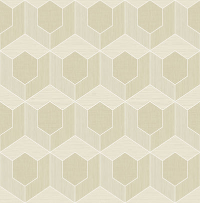 product image of 3D Hexagon Wallpaper in Beige 569