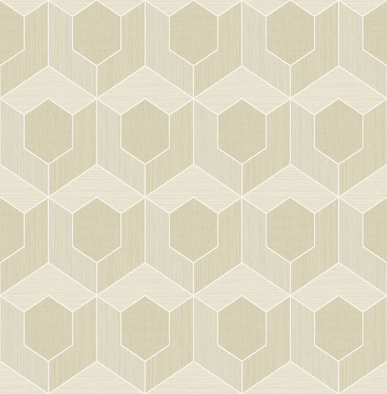 media image for 3D Hexagon Wallpaper in Beige 231