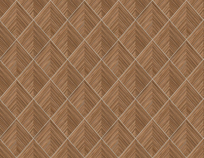 product image for 3D Pyramid Faux Grasscloth Wallpaper in Bronze 39