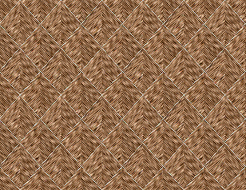 media image for 3D Pyramid Faux Grasscloth Wallpaper in Bronze 217