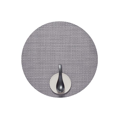 media image for basketweave round placemat by chilewich 100111 002 12 251